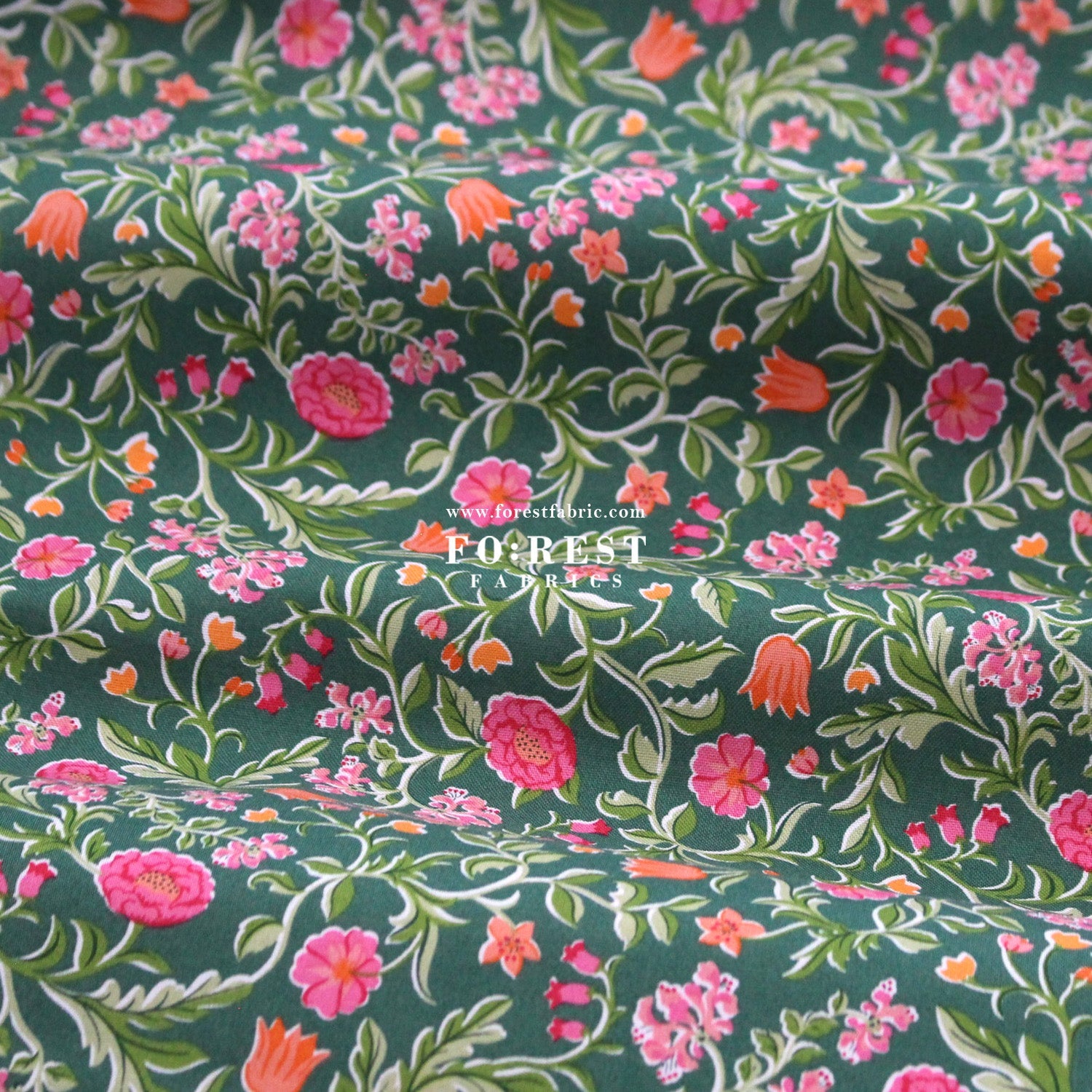 Quilting Liberty - The Craft Garden 2 fabric - FO:REST Fabric 布恩堂Liberty fabrictana lawnjapanese fabricykk zipper