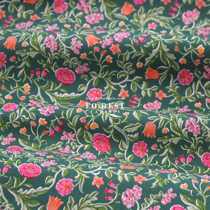 Quilting Liberty - The Craft Garden 2 fabric - FO:REST Fabric 布恩堂Liberty fabrictana lawnjapanese fabricykk zipper
