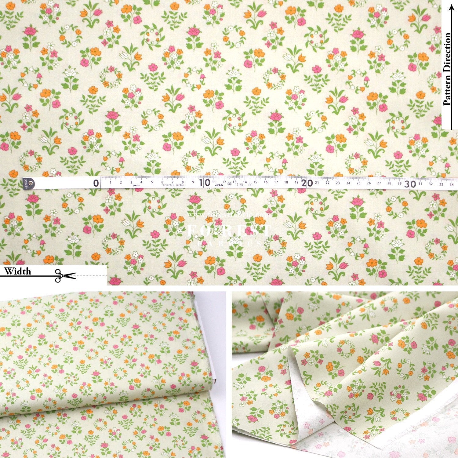 Quilting Liberty - The Craft Garden A fabric - FO:REST Fabric 布恩堂Liberty fabrictana lawnjapanese fabricykk zipper