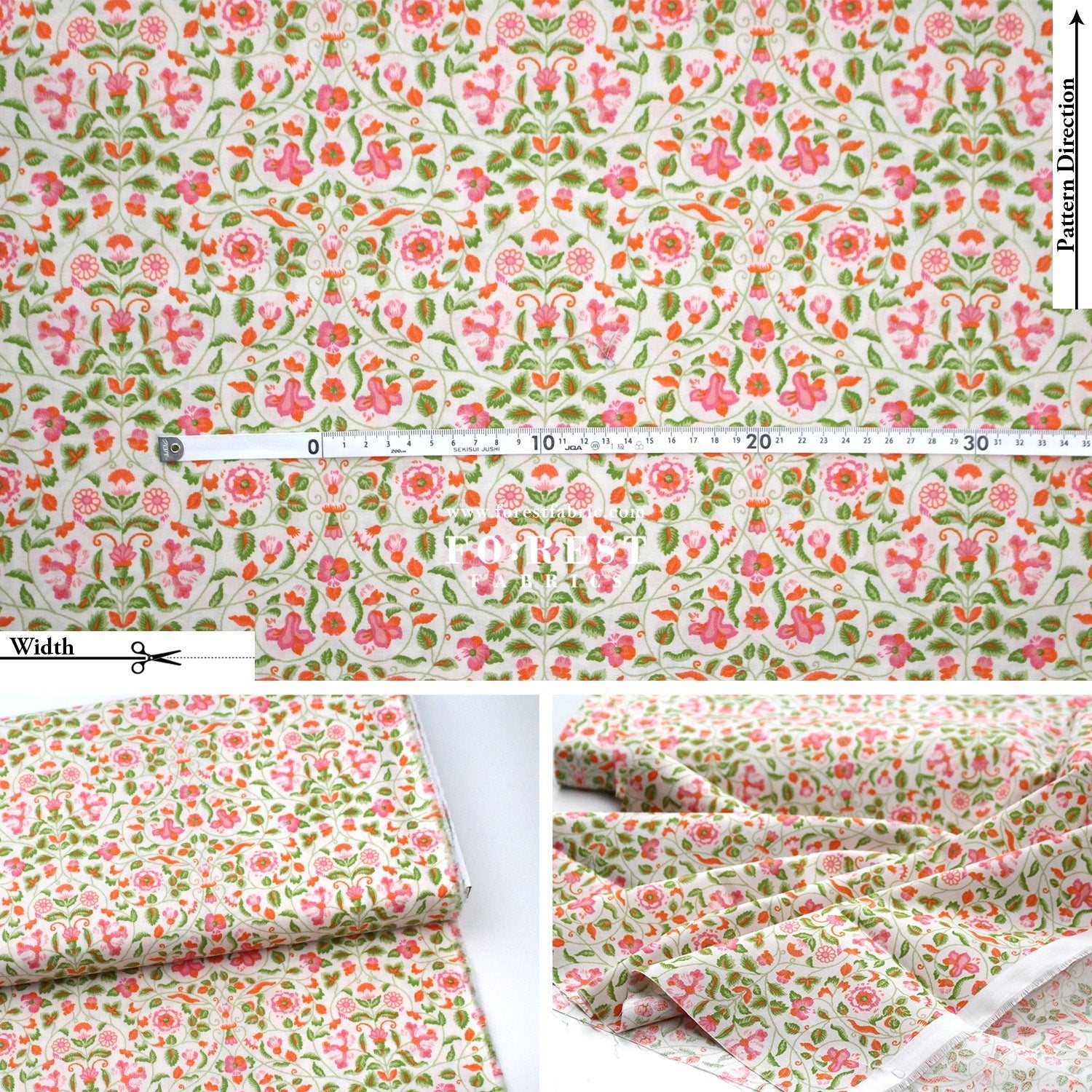 Quilting Liberty - The Craft Garden A fabric - FO:REST Fabric 布恩堂Liberty fabrictana lawnjapanese fabricykk zipper