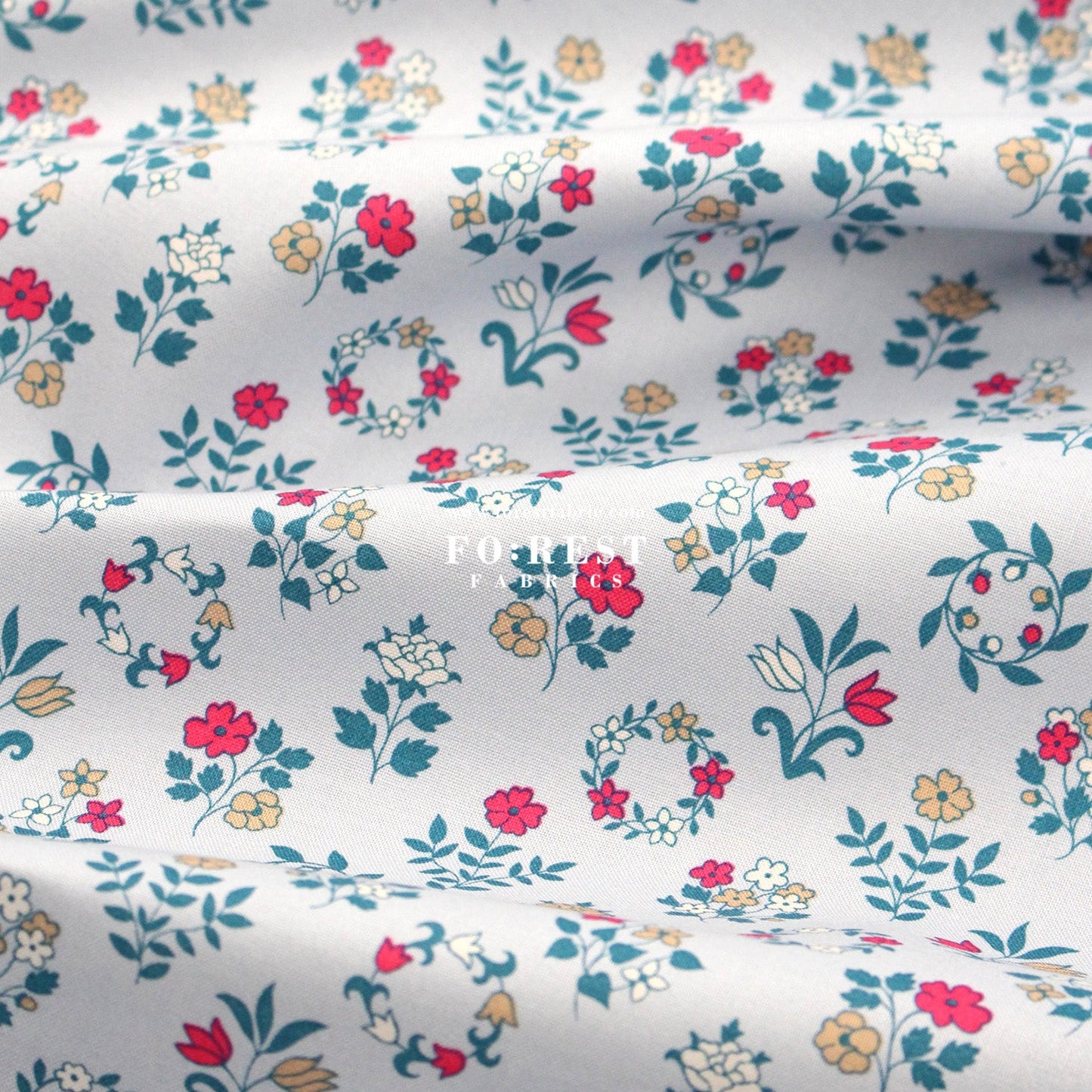 Quilting Liberty - The Craft Garden A fabric - FO:REST Fabric 布恩堂Liberty fabrictana lawnjapanese fabricykk zipper