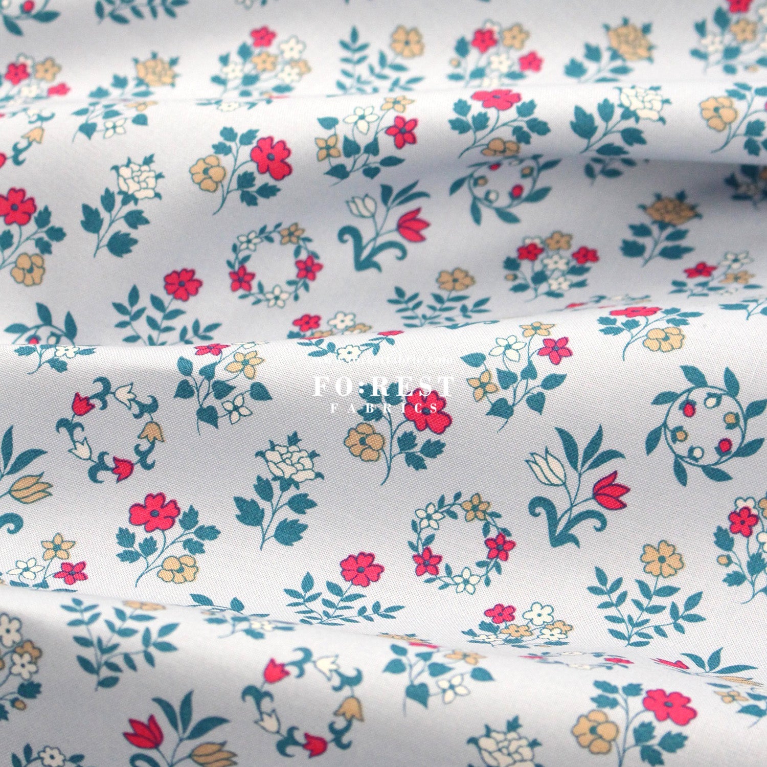 Quilting Liberty - The Craft Garden A fabric - FO:REST Fabric 布恩堂Liberty fabrictana lawnjapanese fabricykk zipper