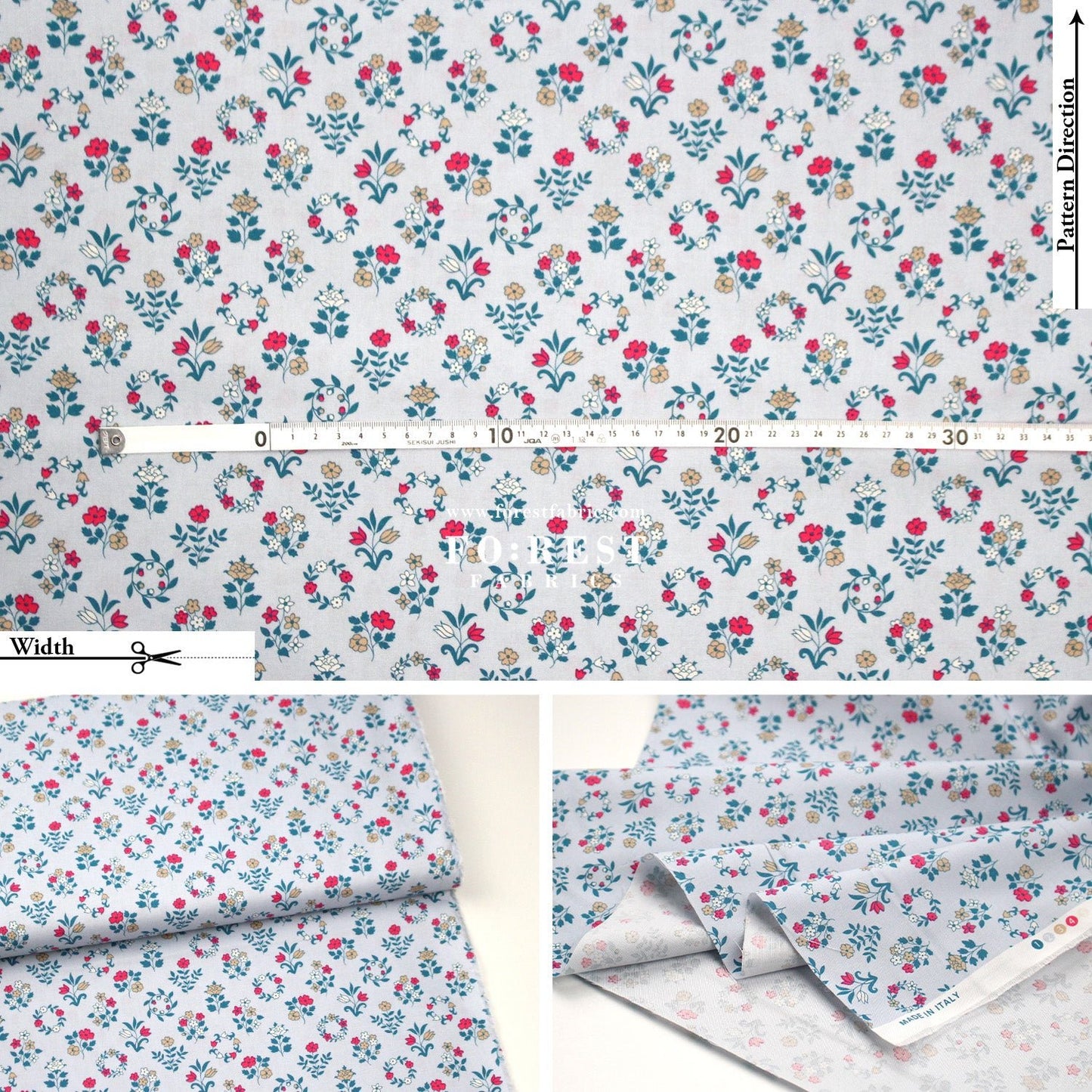 Quilting Liberty - The Craft Garden A fabric - FO:REST Fabric 布恩堂Liberty fabrictana lawnjapanese fabricykk zipper
