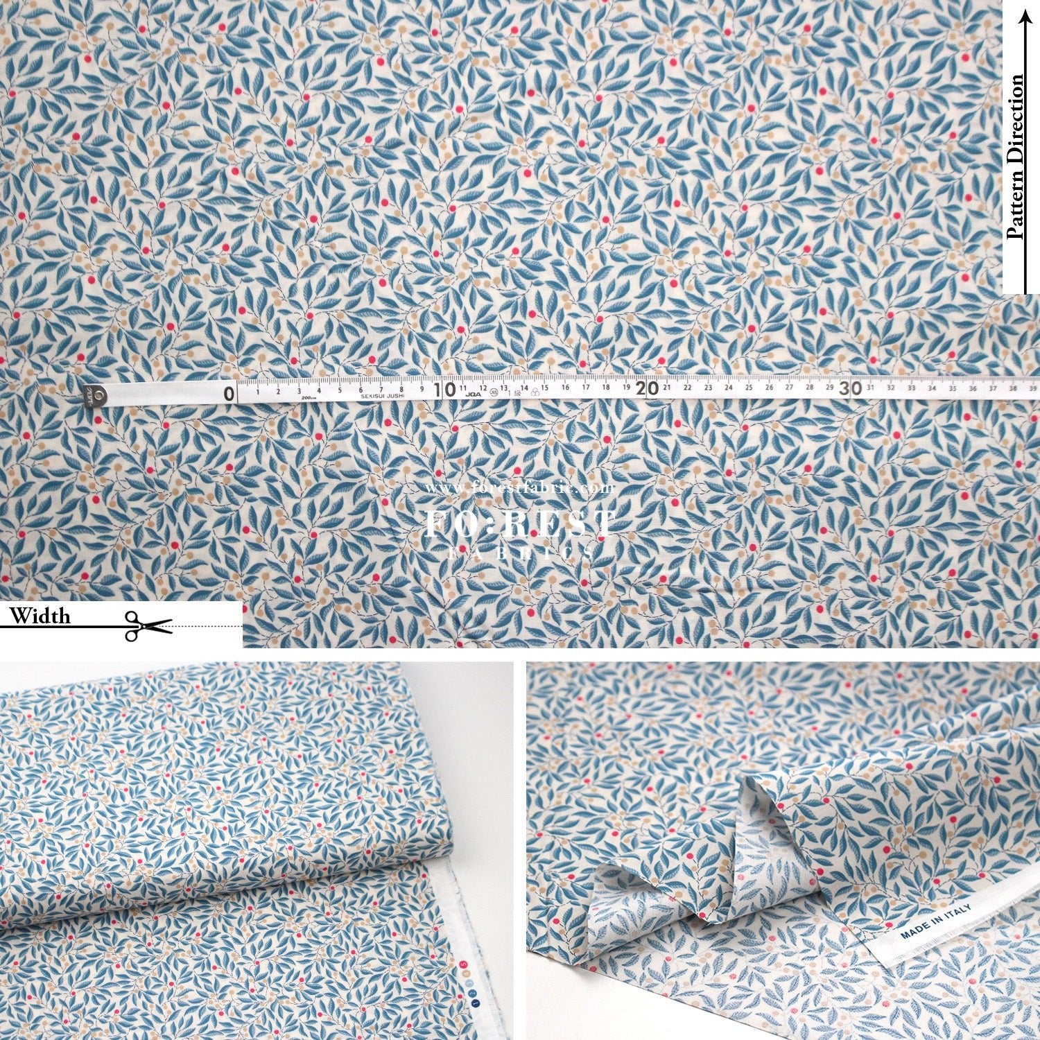 Quilting Liberty - The Craft Garden A fabric - FO:REST Fabric 布恩堂Liberty fabrictana lawnjapanese fabricykk zipper