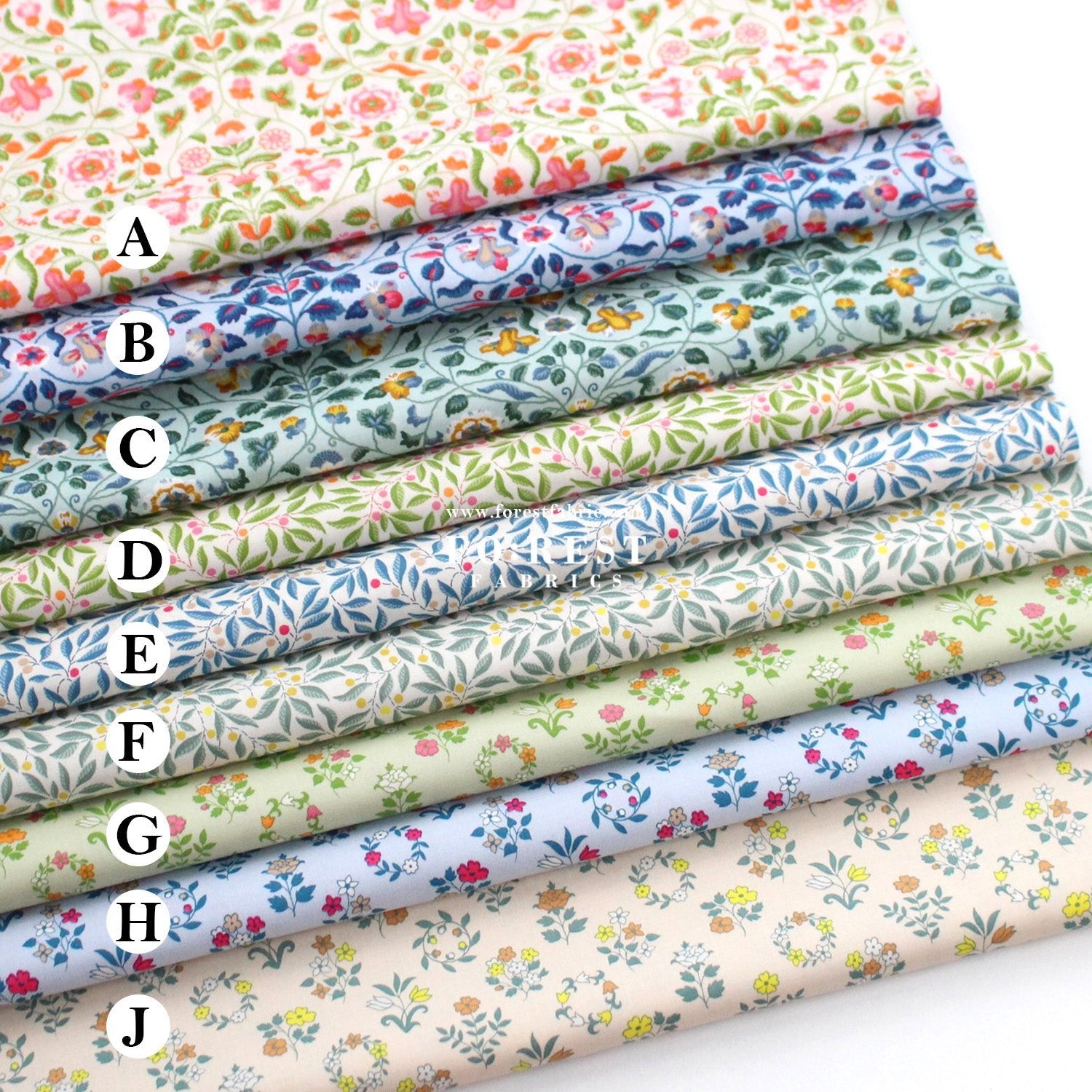 Quilting Liberty - The Craft Garden A fabric - FO:REST Fabric 布恩堂Liberty fabrictana lawnjapanese fabricykk zipper