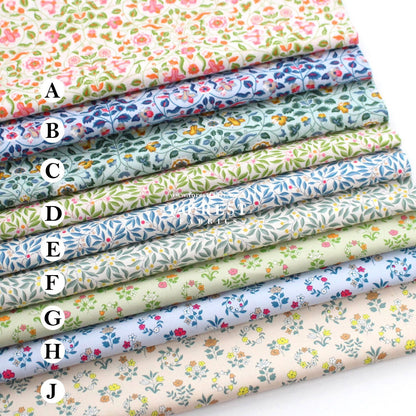 Quilting Liberty - The Craft Garden A fabric - FO:REST Fabric 布恩堂Liberty fabrictana lawnjapanese fabricykk zipper