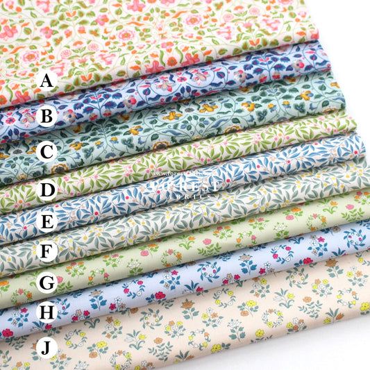 Quilting Liberty - The Craft Garden A fabric - FO:REST Fabric 布恩堂Liberty fabrictana lawnjapanese fabricykk zipper