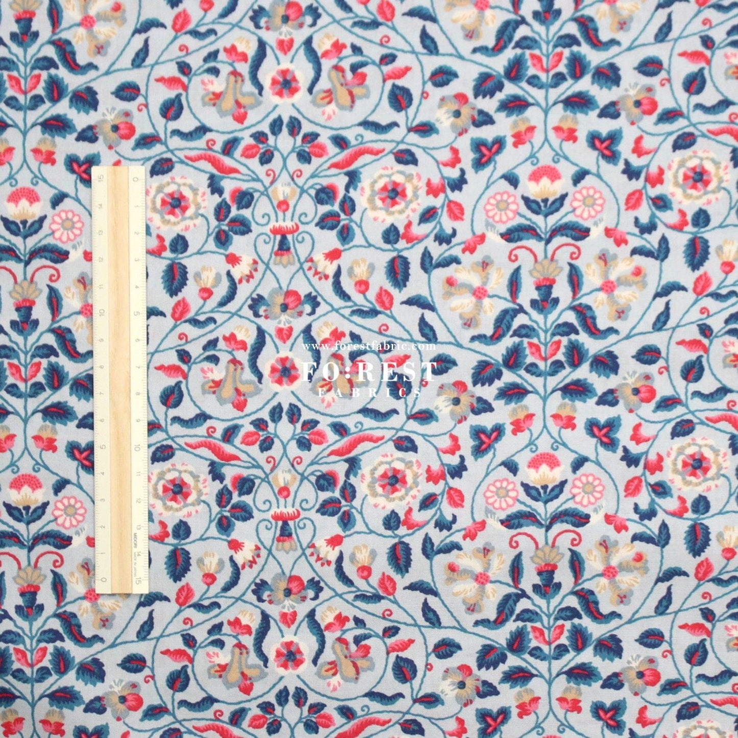 Quilting Liberty - The Craft Garden A fabric - FO:REST Fabric 布恩堂Liberty fabrictana lawnjapanese fabricykk zipper