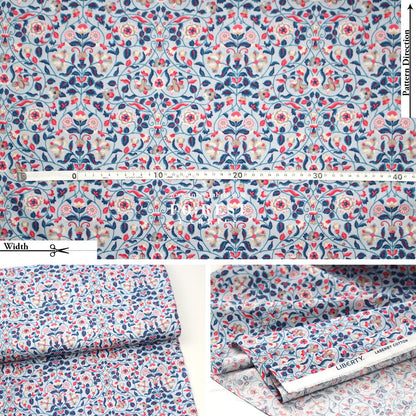Quilting Liberty - The Craft Garden A fabric - FO:REST Fabric 布恩堂Liberty fabrictana lawnjapanese fabricykk zipper