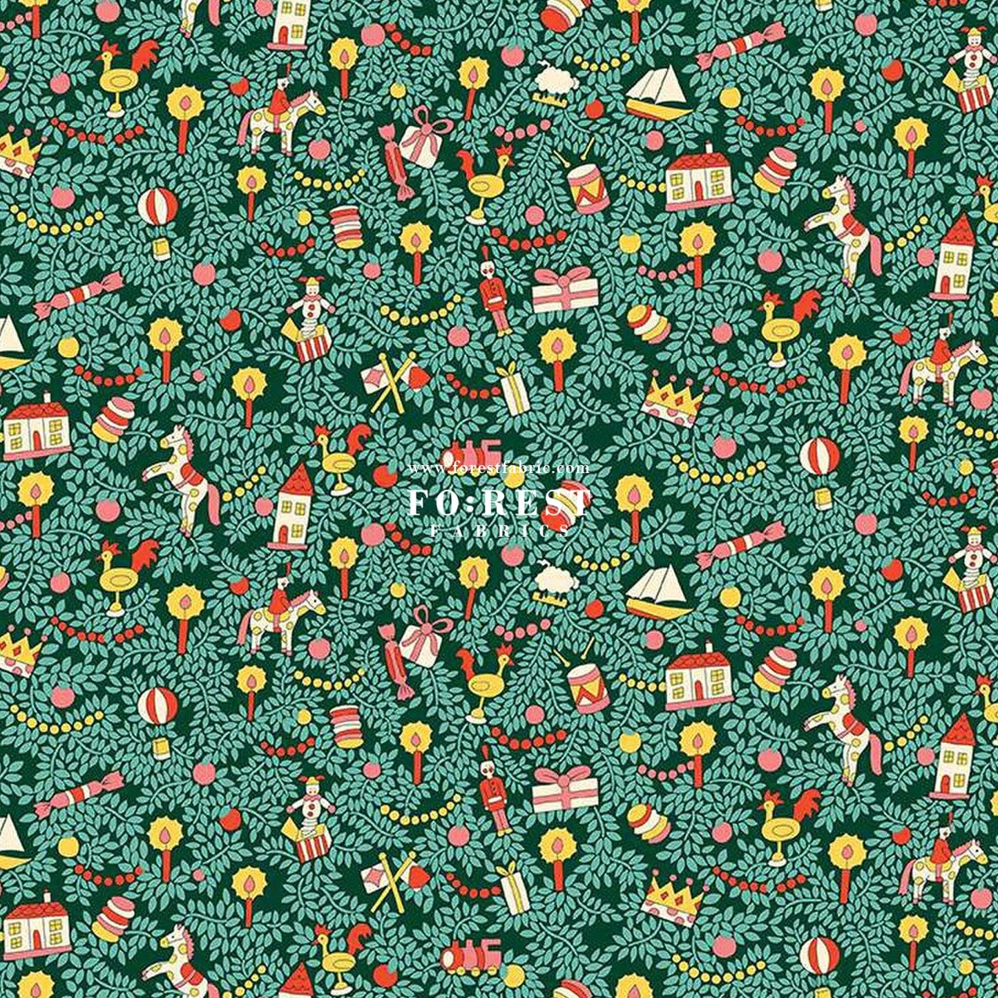 Quilting Liberty - Toy Tree fabric A - FO:REST Fabric 布恩堂Liberty fabrictana lawnjapanese fabricykk zipper