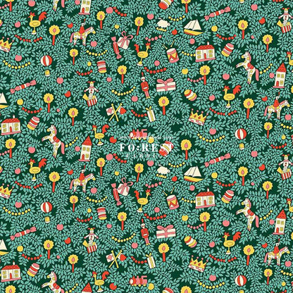 Quilting Liberty - Toy Tree fabric A - FO:REST Fabric 布恩堂Liberty fabrictana lawnjapanese fabricykk zipper