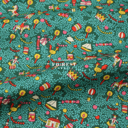 Quilting Liberty - Toy Tree fabric A - FO:REST Fabric 布恩堂Liberty fabrictana lawnjapanese fabricykk zipper