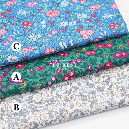 Quilting Liberty - Trailing Blossom 275cm Wide Width fabric - FO:REST Fabric 布恩堂Liberty fabrictana lawnjapanese fabricykk zipper