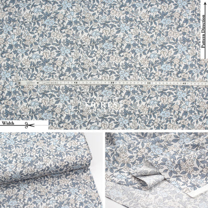Quilting Liberty - Trailing Blossom 275cm Wide Width fabric - FO:REST Fabric 布恩堂Liberty fabrictana lawnjapanese fabricykk zipper