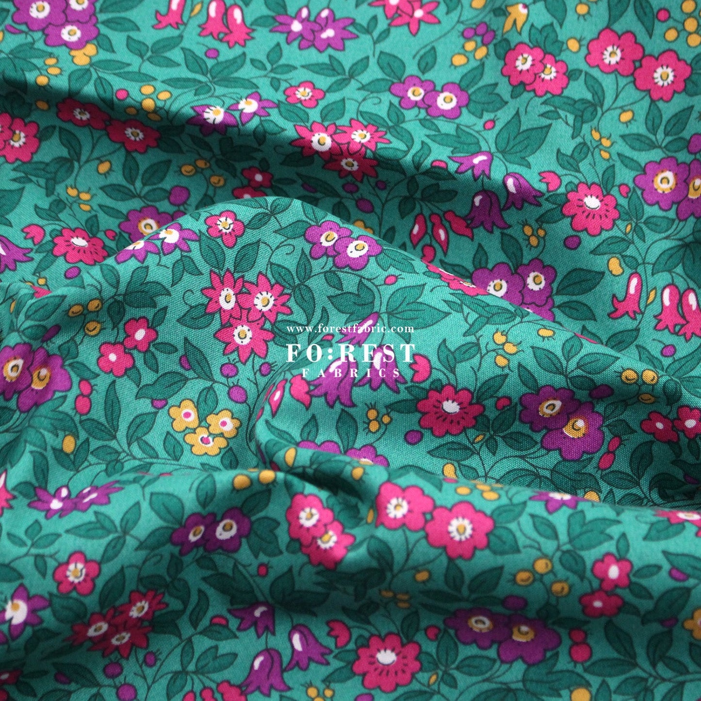 Quilting Liberty - Trailing Blossom 275cm Wide Width fabric - FO:REST Fabric 布恩堂Liberty fabrictana lawnjapanese fabricykk zipper