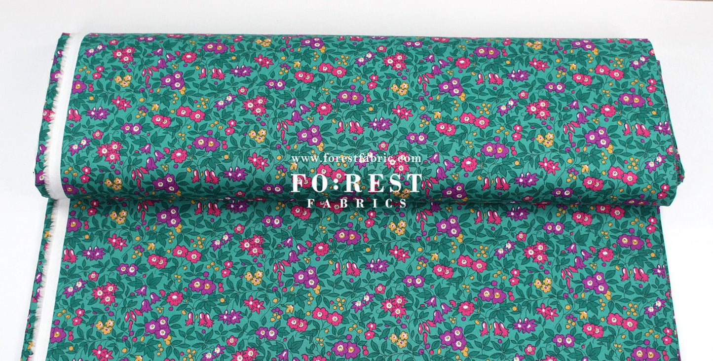 Quilting Liberty - Trailing Blossom 275cm Wide Width fabric - FO:REST Fabric 布恩堂Liberty fabrictana lawnjapanese fabricykk zipper
