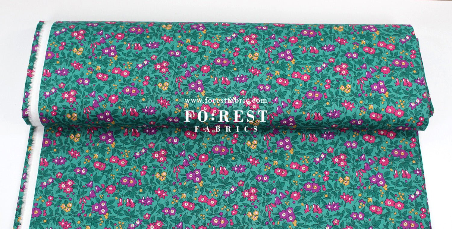 Quilting Liberty - Trailing Blossom 275cm Wide Width fabric - FO:REST Fabric 布恩堂Liberty fabrictana lawnjapanese fabricykk zipper