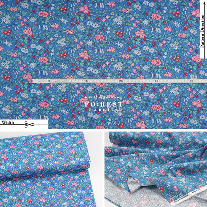 Quilting Liberty - Trailing Blossom 275cm Wide Width fabric - FO:REST Fabric 布恩堂Liberty fabrictana lawnjapanese fabricykk zipper