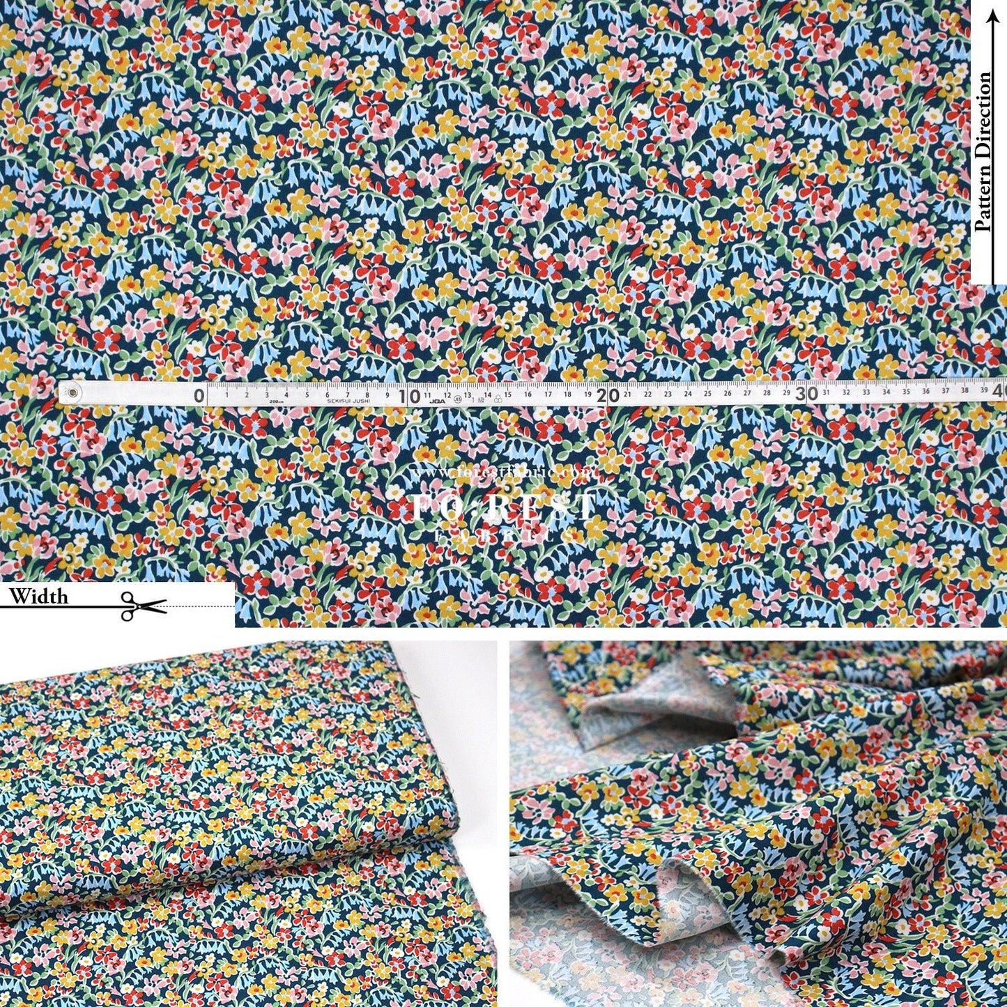 Quilting Liberty - Tudor Celebration 1 fabric - FO:REST Fabric 布恩堂Liberty fabrictana lawnjapanese fabricykk zipper