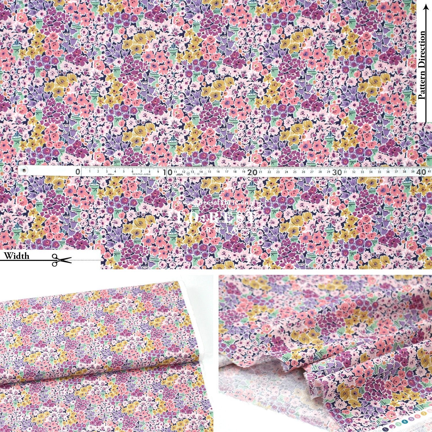 Quilting Liberty - Tudor Celebration 1 fabric - FO:REST Fabric 布恩堂Liberty fabrictana lawnjapanese fabricykk zipper