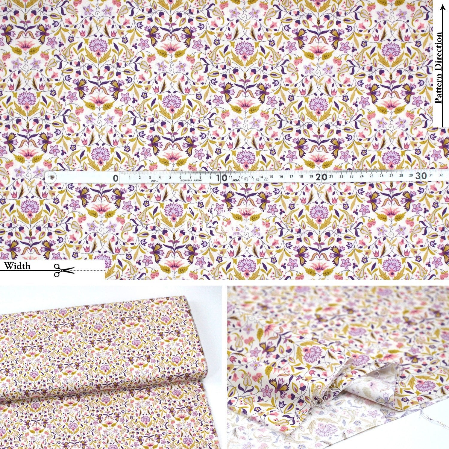 Quilting Liberty - Tudor Celebration 1 fabric - FO:REST Fabric 布恩堂Liberty fabrictana lawnjapanese fabricykk zipper