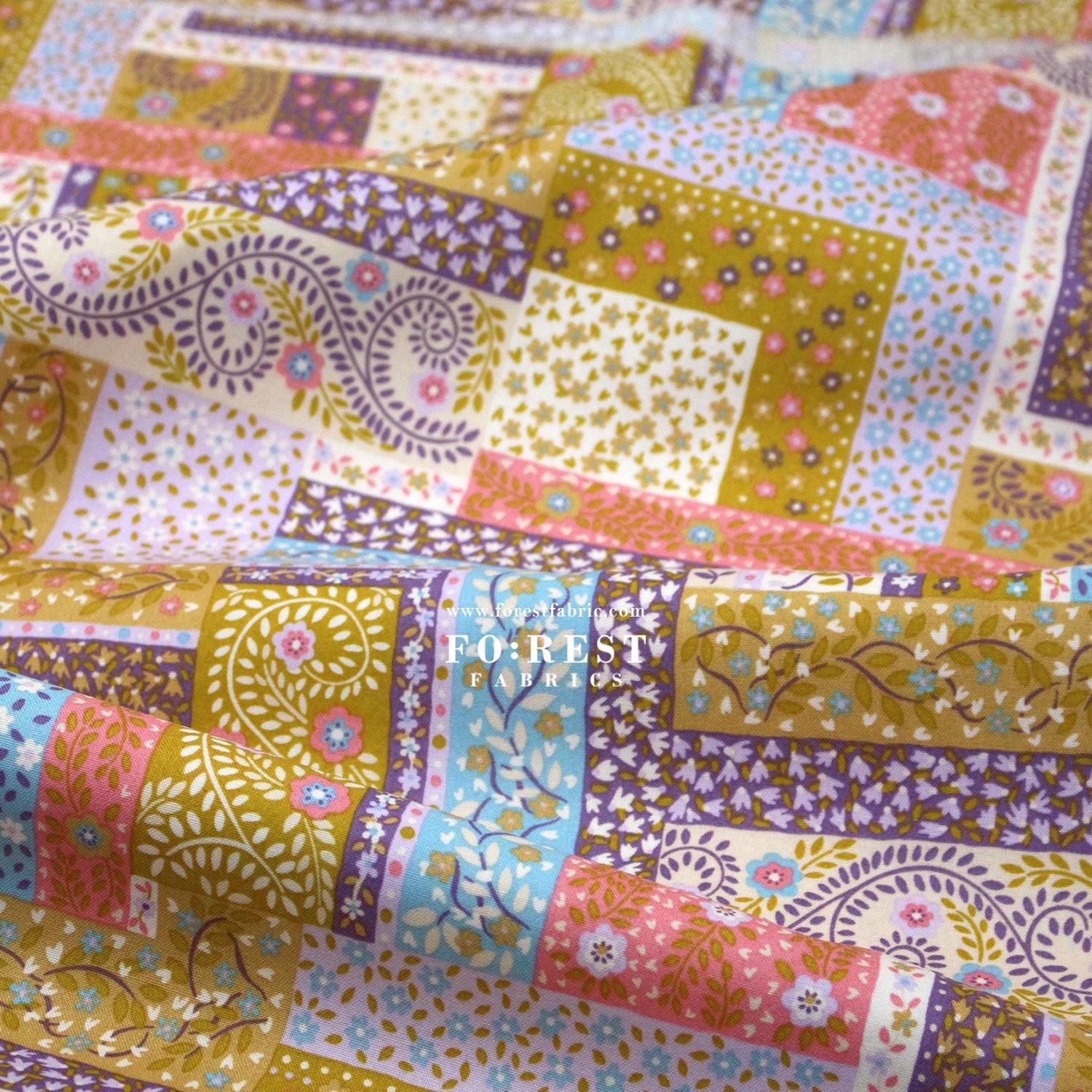 Quilting Liberty - Tudor Celebration 2 fabric - FO:REST Fabric 布恩堂Liberty fabrictana lawnjapanese fabricykk zipper