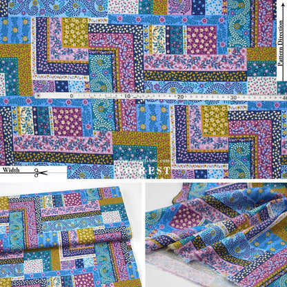 Quilting Liberty - Tudor Celebration 2 fabric - FO:REST Fabric 布恩堂Liberty fabrictana lawnjapanese fabricykk zipper