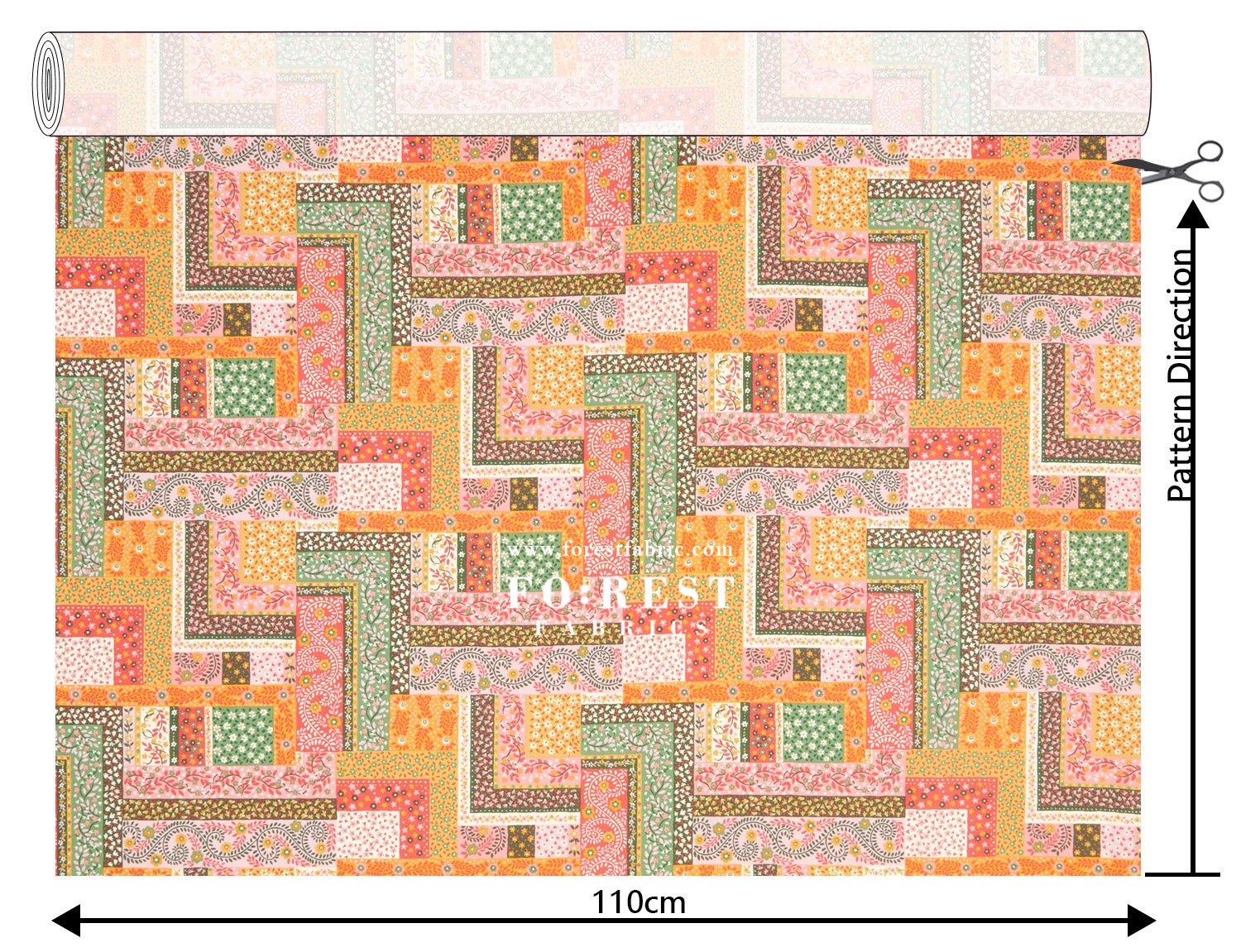 Quilting Liberty - Tudor Celebration 2 fabric - FO:REST Fabric 布恩堂Liberty fabrictana lawnjapanese fabricykk zipper
