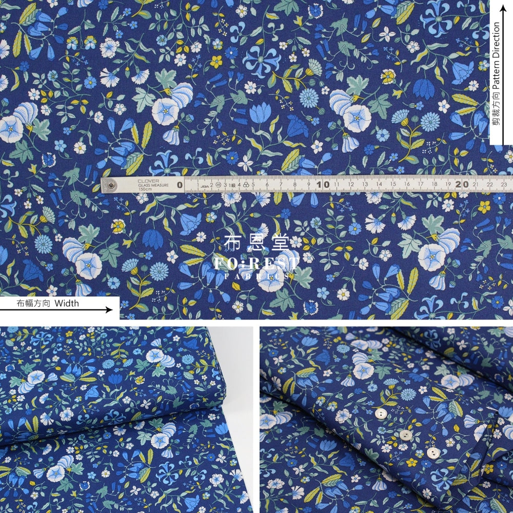 Quilting Liberty - Wildflower Field A Lasenby Cotton