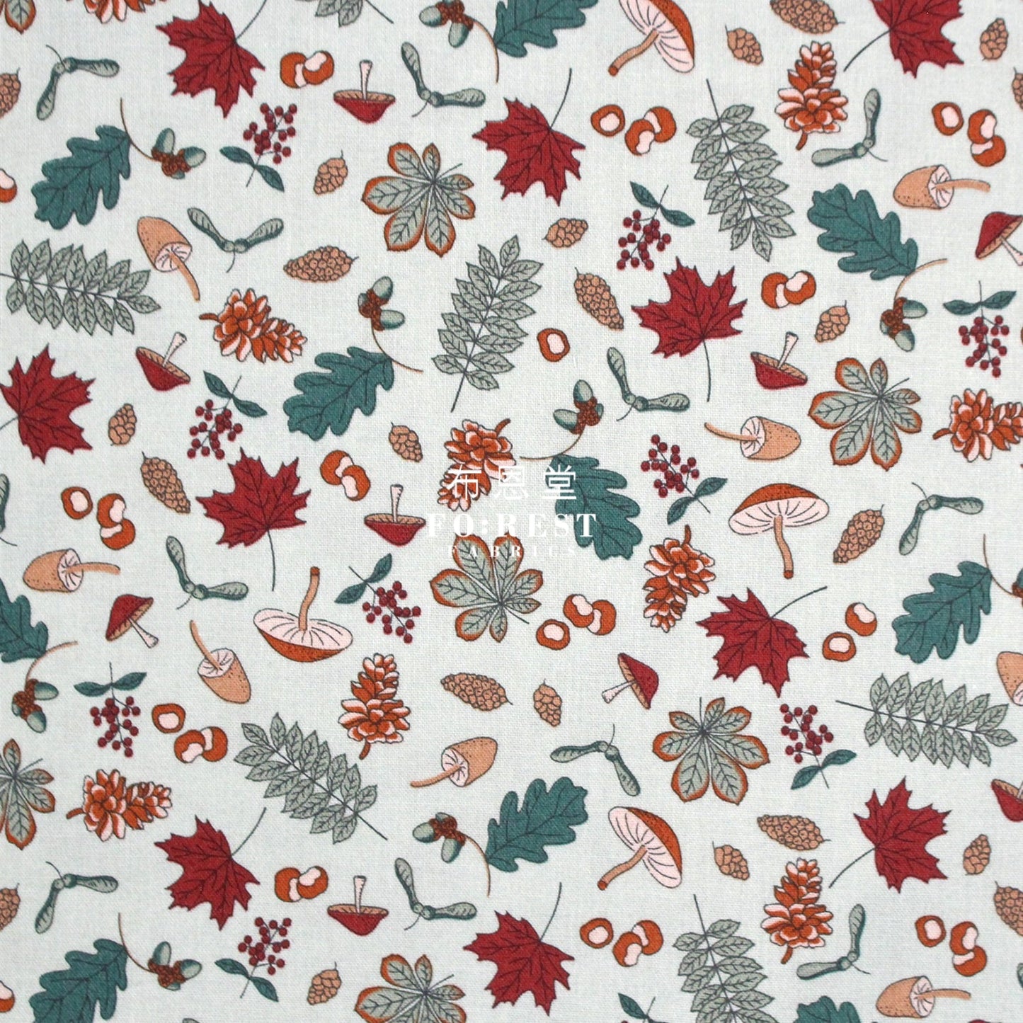 Quilting Liberty - Woodland Forage C - FO:REST Fabric 布恩堂Liberty fabrictana lawnjapanese fabricykk zipper