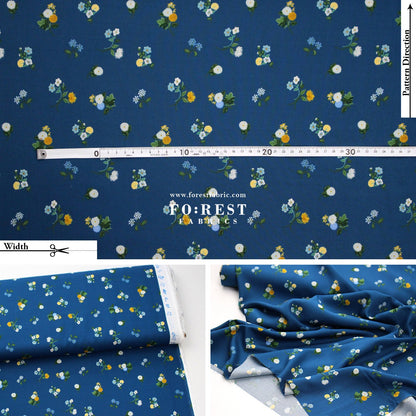 Rayon - Ditsy Dahlia fabric - FO:REST Fabric 布恩堂Liberty fabrictana lawnjapanese fabricykk zipper