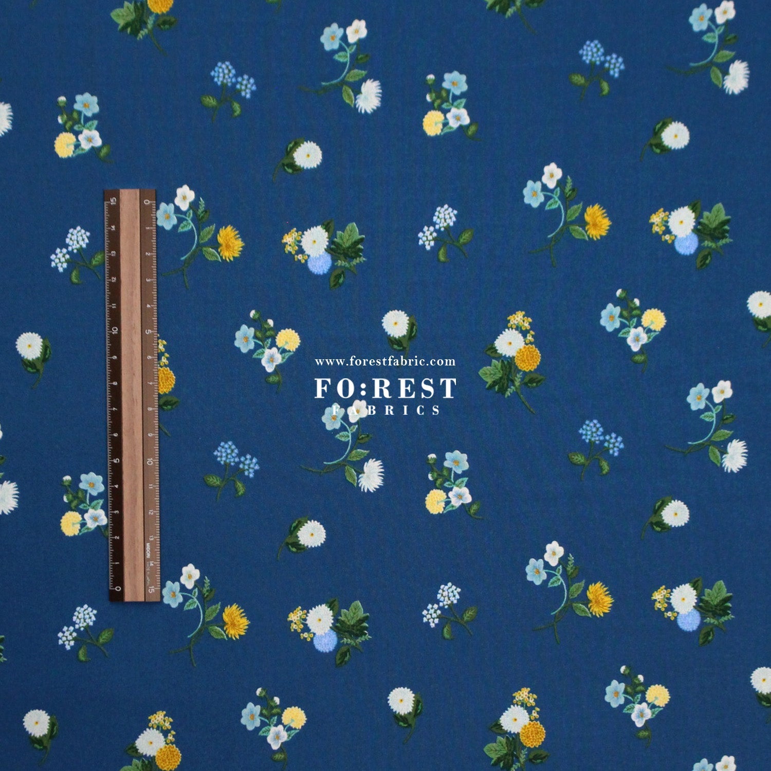 Rayon - Ditsy Dahlia fabric - FO:REST Fabric 布恩堂Liberty fabrictana lawnjapanese fabricykk zipper