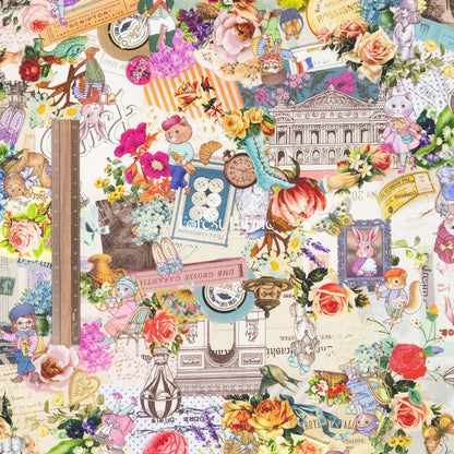 Satin Super Cotton - City of Flower fabric - FO:REST Fabric 布恩堂Liberty fabrictana lawnjapanese fabricykk zipper