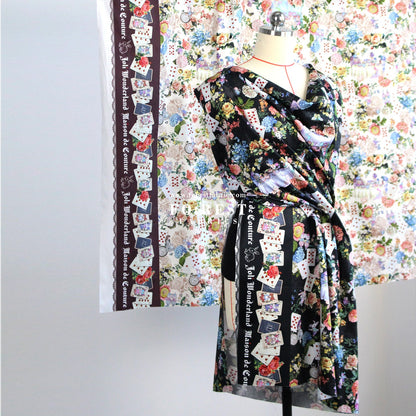 Satin Super Cotton - JoliFleur Classical Alice Wonderland fabric - FO:REST Fabric 布恩堂Liberty fabrictana lawnjapanese fabricykk zipper
