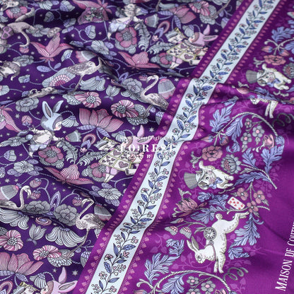 Satin Super Cotton - JoliFleur Poisonberry Thief fabric - FO:REST Fabric 布恩堂Liberty fabrictana lawnjapanese fabricykk zipper