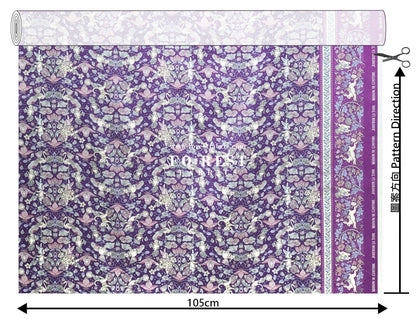 Satin Super Cotton - JoliFleur Poisonberry Thief fabric - FO:REST Fabric 布恩堂Liberty fabrictana lawnjapanese fabricykk zipper