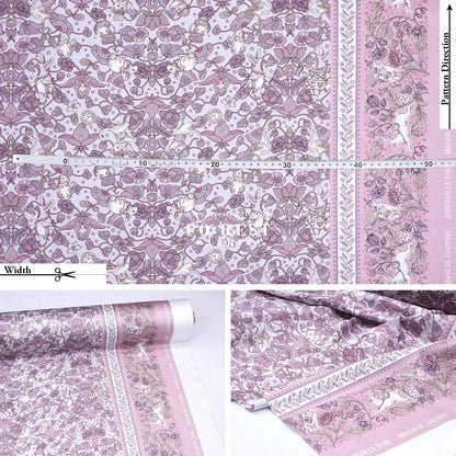 Satin Super Cotton - JoliFleur Poisonberry Thief fabric - FO:REST Fabric 布恩堂Liberty fabrictana lawnjapanese fabricykk zipper