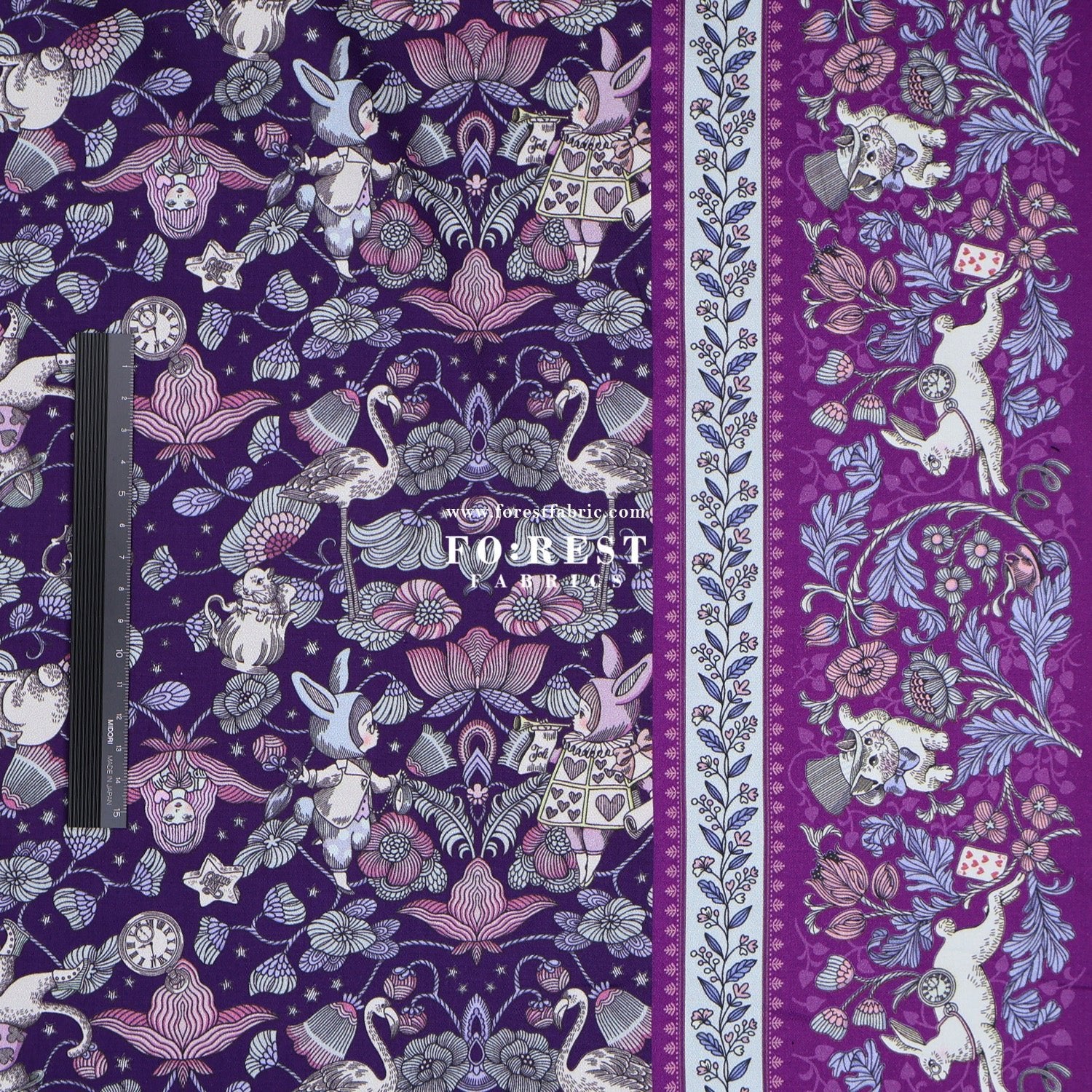 Satin Super Cotton - JoliFleur Poisonberry Thief fabric - FO:REST Fabric 布恩堂Liberty fabrictana lawnjapanese fabricykk zipper