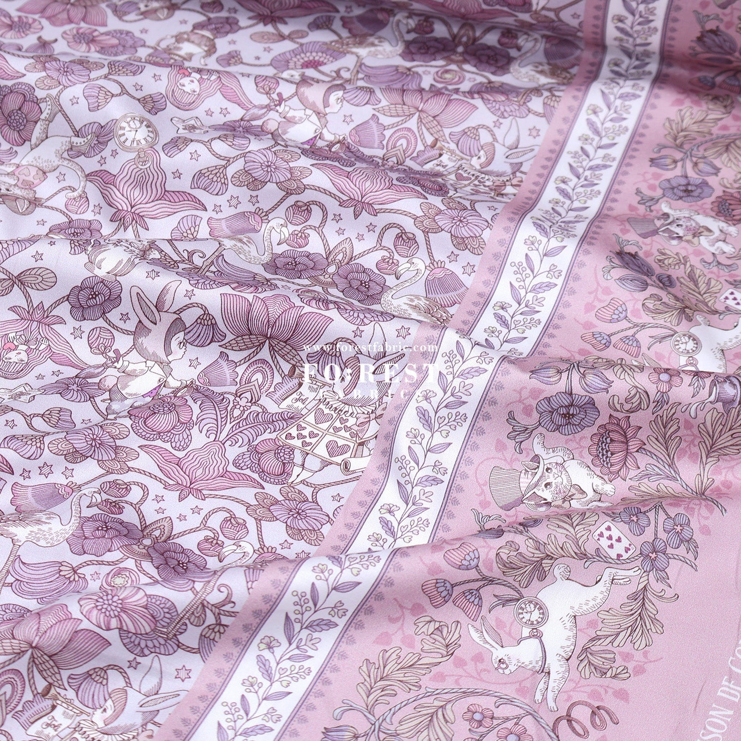 Satin Super Cotton - JoliFleur Poisonberry Thief fabric - FO:REST Fabric 布恩堂Liberty fabrictana lawnjapanese fabricykk zipper