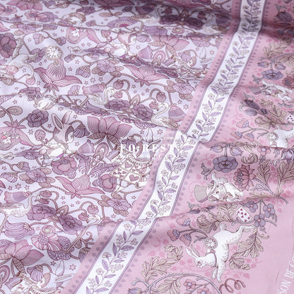 Satin Super Cotton - JoliFleur Poisonberry Thief fabric - FO:REST Fabric 布恩堂Liberty fabrictana lawnjapanese fabricykk zipper