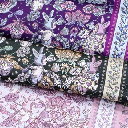 Satin Super Cotton - JoliFleur Poisonberry Thief fabric - FO:REST Fabric 布恩堂Liberty fabrictana lawnjapanese fabricykk zipper