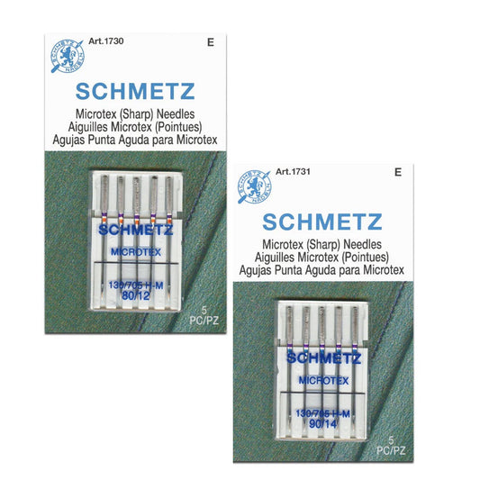 Schmetz Microtex (Sharp) Needles 鋒利家用車針 - FO:REST Fabric 布恩堂Liberty fabrictana lawnjapanese fabricykk zipper