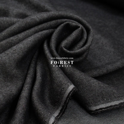 Seawool - Black - FO:REST Fabric 布恩堂Liberty fabrictana lawnjapanese fabricykk zipper