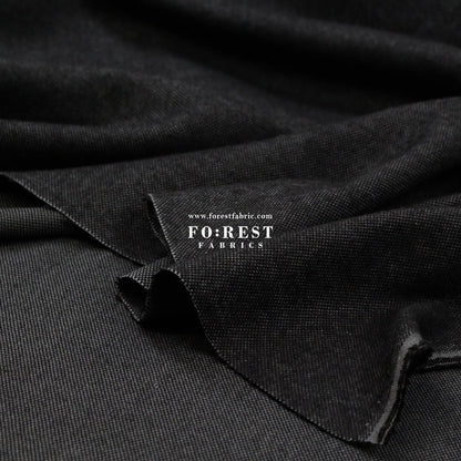 Seawool - Black - FO:REST Fabric 布恩堂Liberty fabrictana lawnjapanese fabricykk zipper