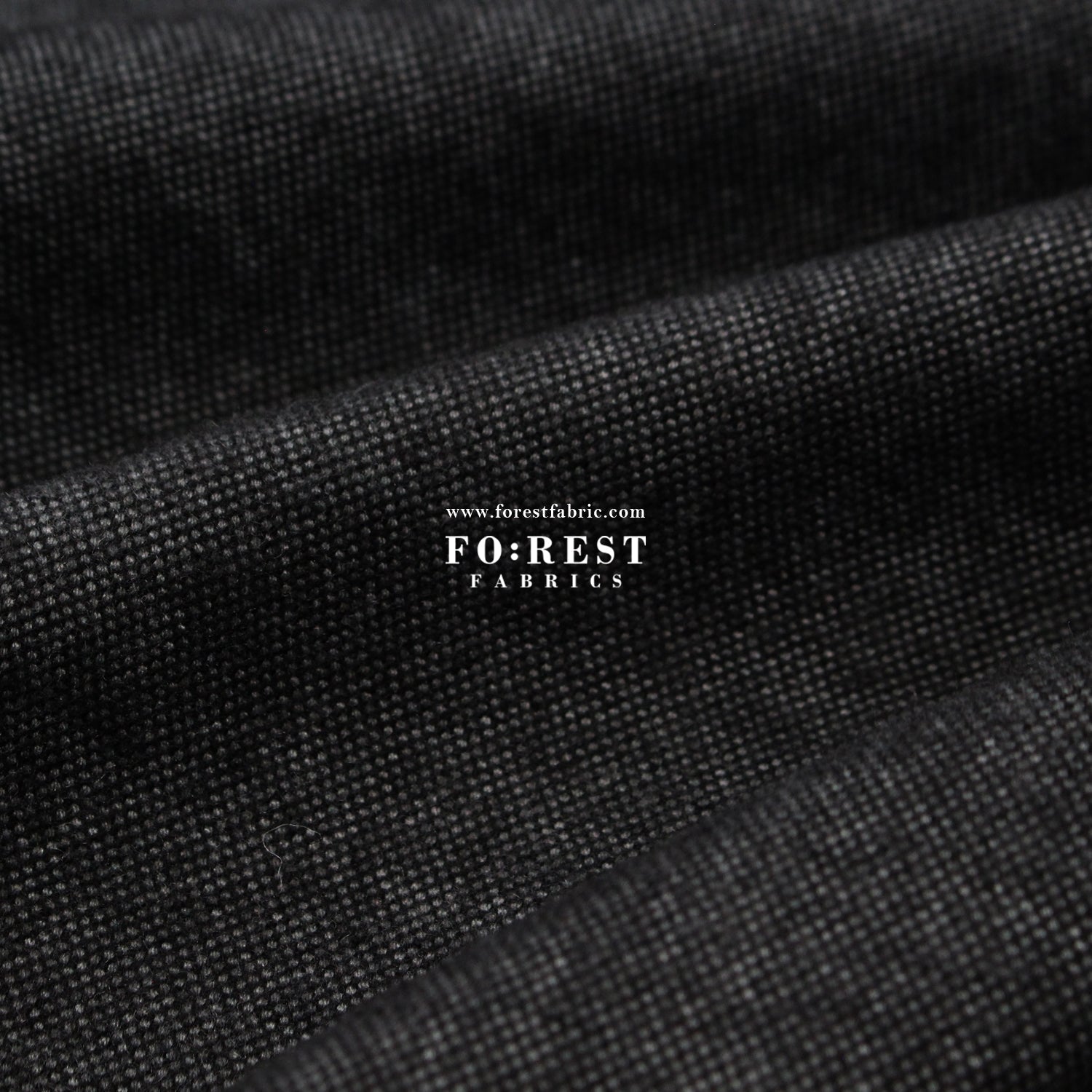 Seawool - Black - FO:REST Fabric 布恩堂Liberty fabrictana lawnjapanese fabricykk zipper
