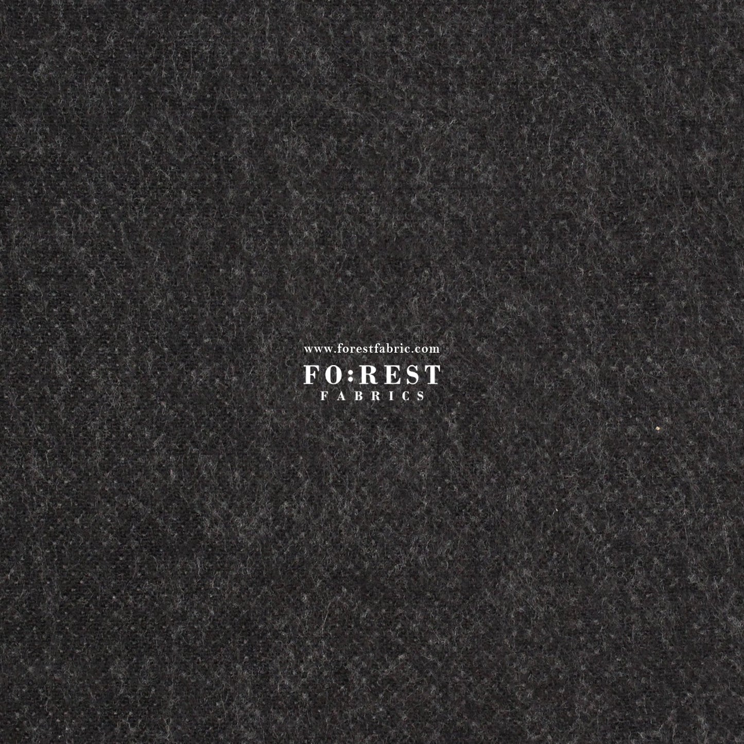 Seawool - Melton Black - FO:REST Fabric 布恩堂Liberty fabrictana lawnjapanese fabricykk zipper