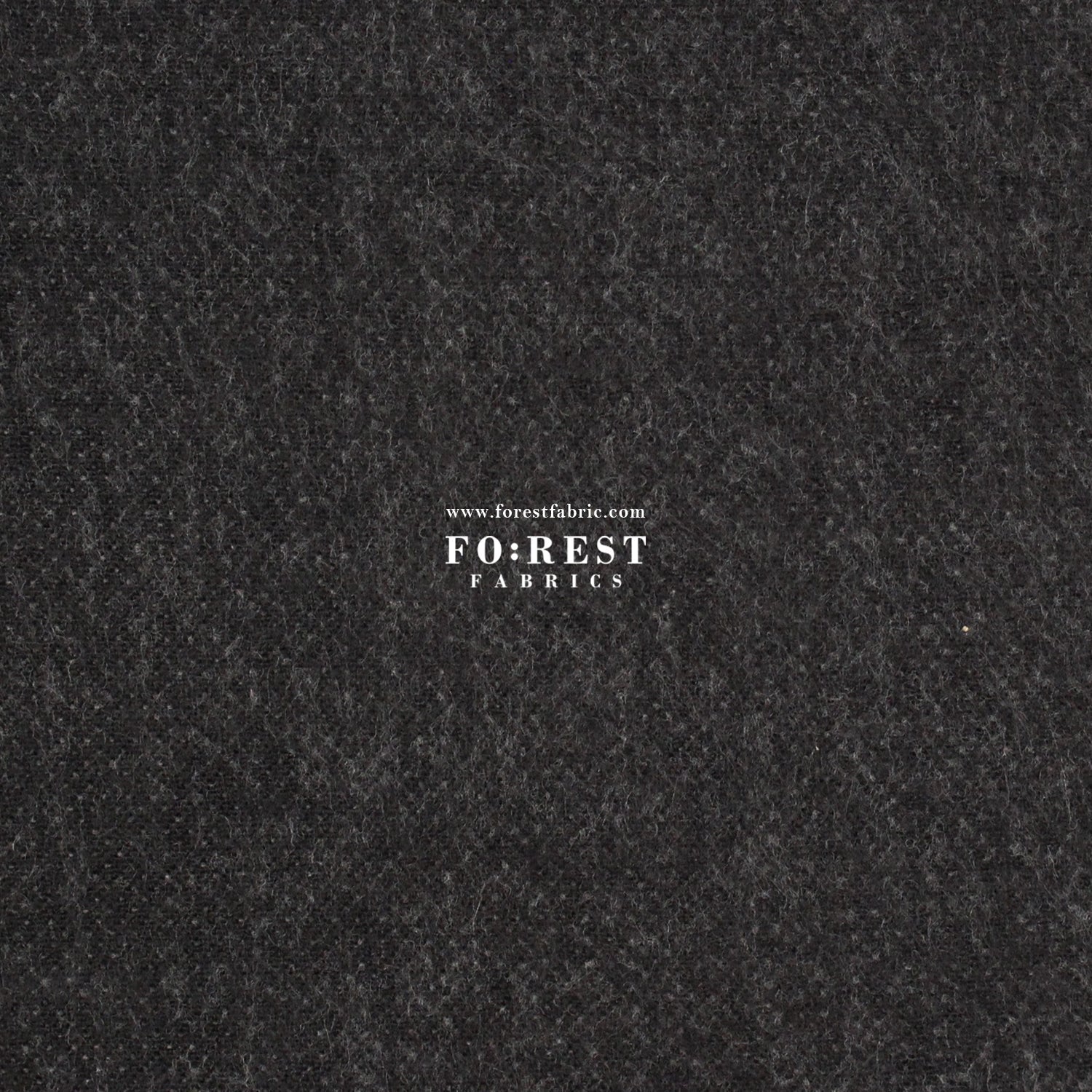 Seawool - Melton Black - FO:REST Fabric 布恩堂Liberty fabrictana lawnjapanese fabricykk zipper