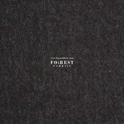 Seawool - Melton Black - FO:REST Fabric 布恩堂Liberty fabrictana lawnjapanese fabricykk zipper