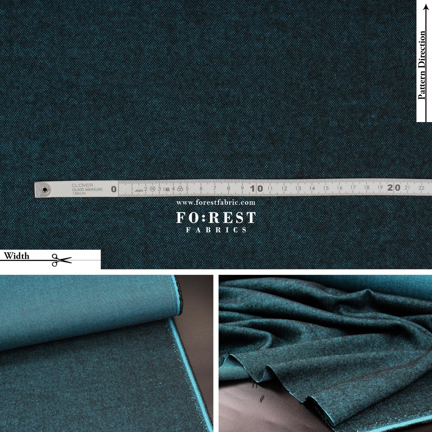 Seawool - Ocean - FO:REST Fabric 布恩堂Liberty fabrictana lawnjapanese fabricykk zipper