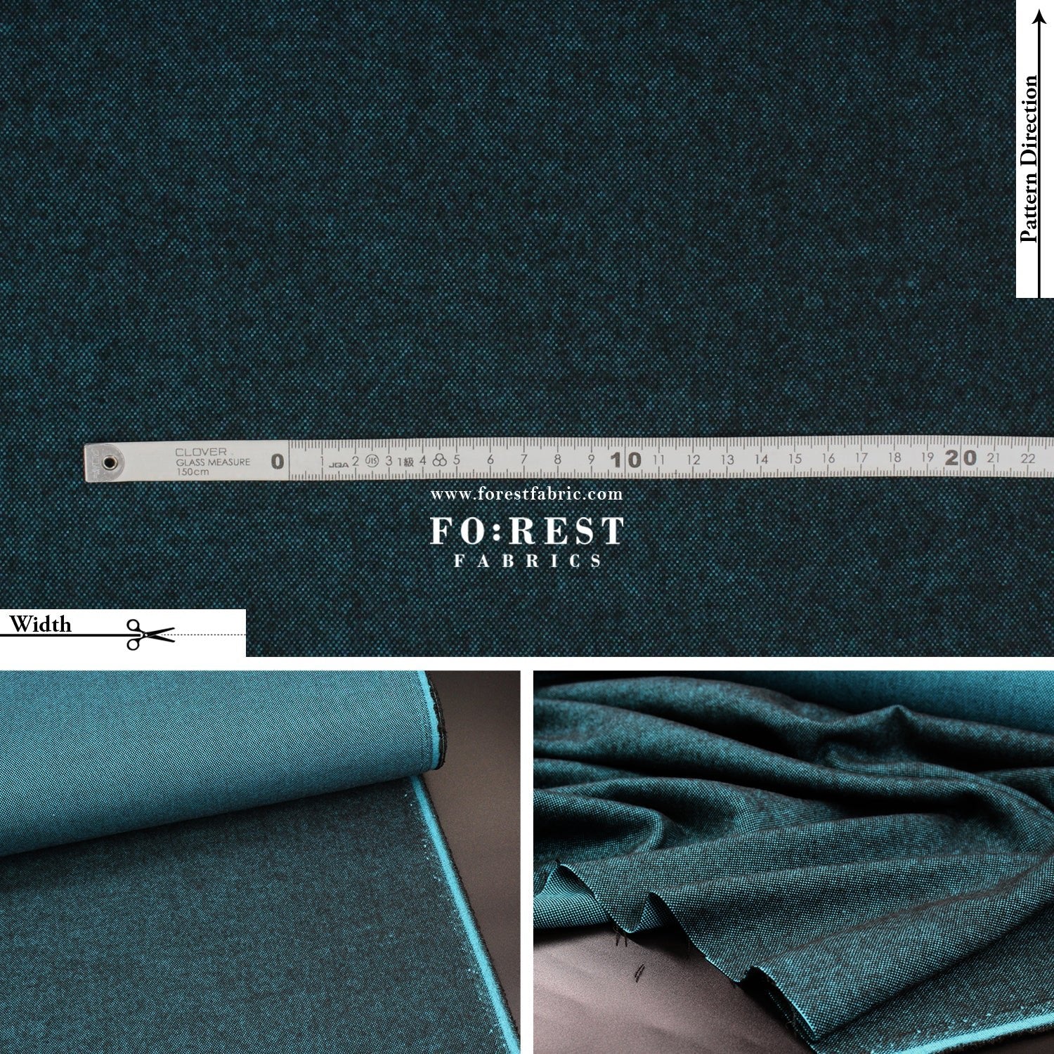 Seawool - Ocean - FO:REST Fabric 布恩堂Liberty fabrictana lawnjapanese fabricykk zipper